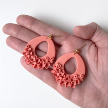 Load image into Gallery viewer, DAPHNE earrings in coral
