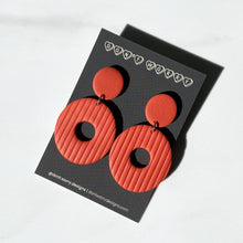 Load image into Gallery viewer, LOLA earrings in vermilion
