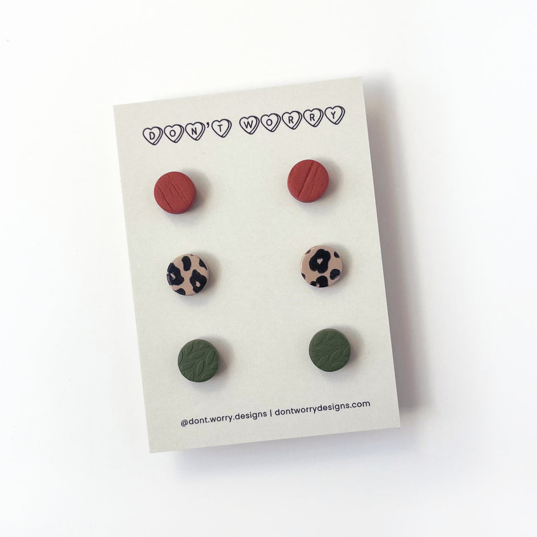 circle mini stud pack