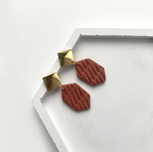 Load image into Gallery viewer, ALLIE earrings in terracotta
