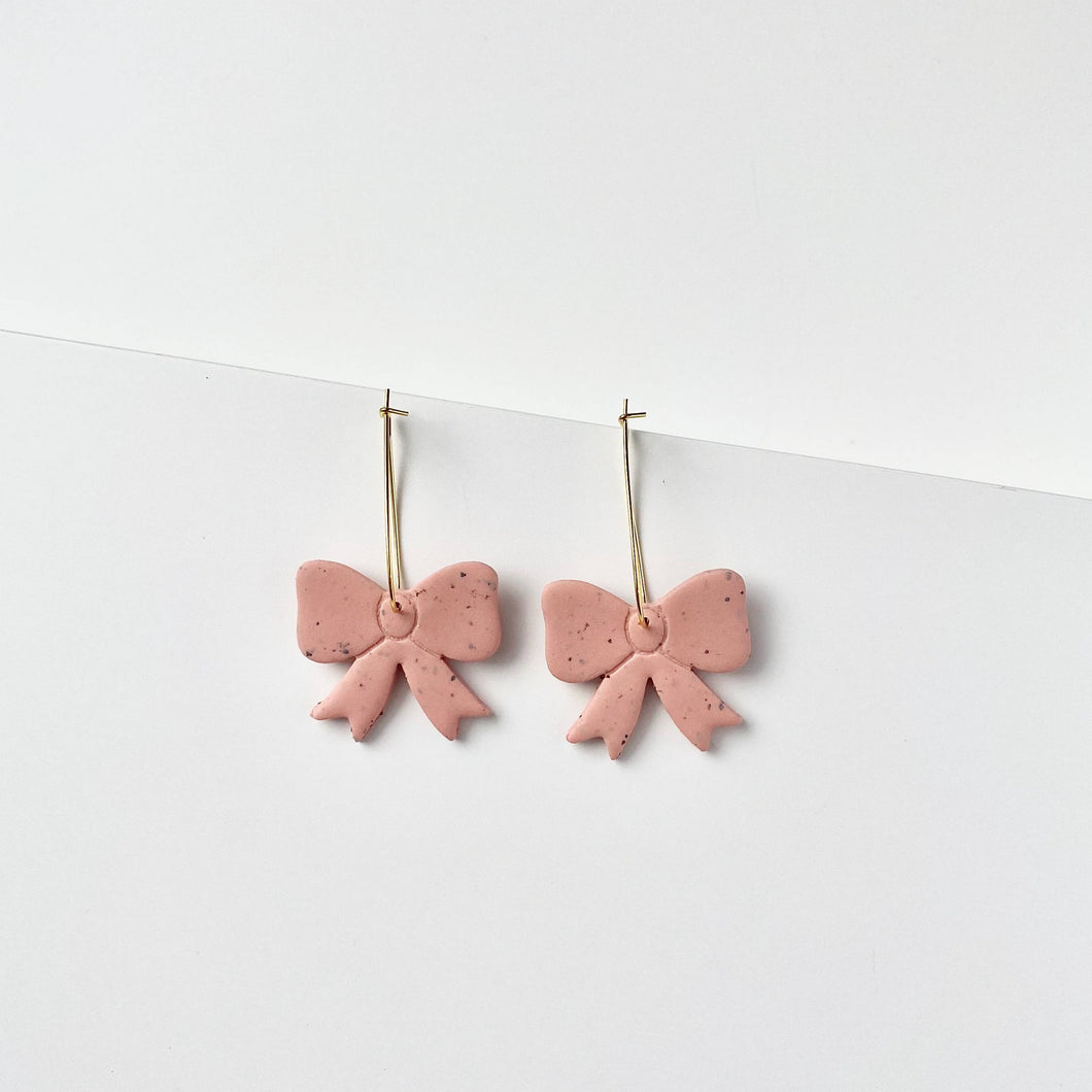 EMMA earrings in speckled pink