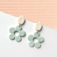 Load image into Gallery viewer, HOLLIS earrings in speckled mint
