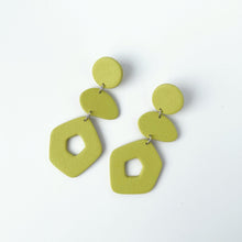 Load image into Gallery viewer, LOGAN earrings in chartreuse
