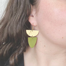 Load image into Gallery viewer, LAURA earrings in moss green
